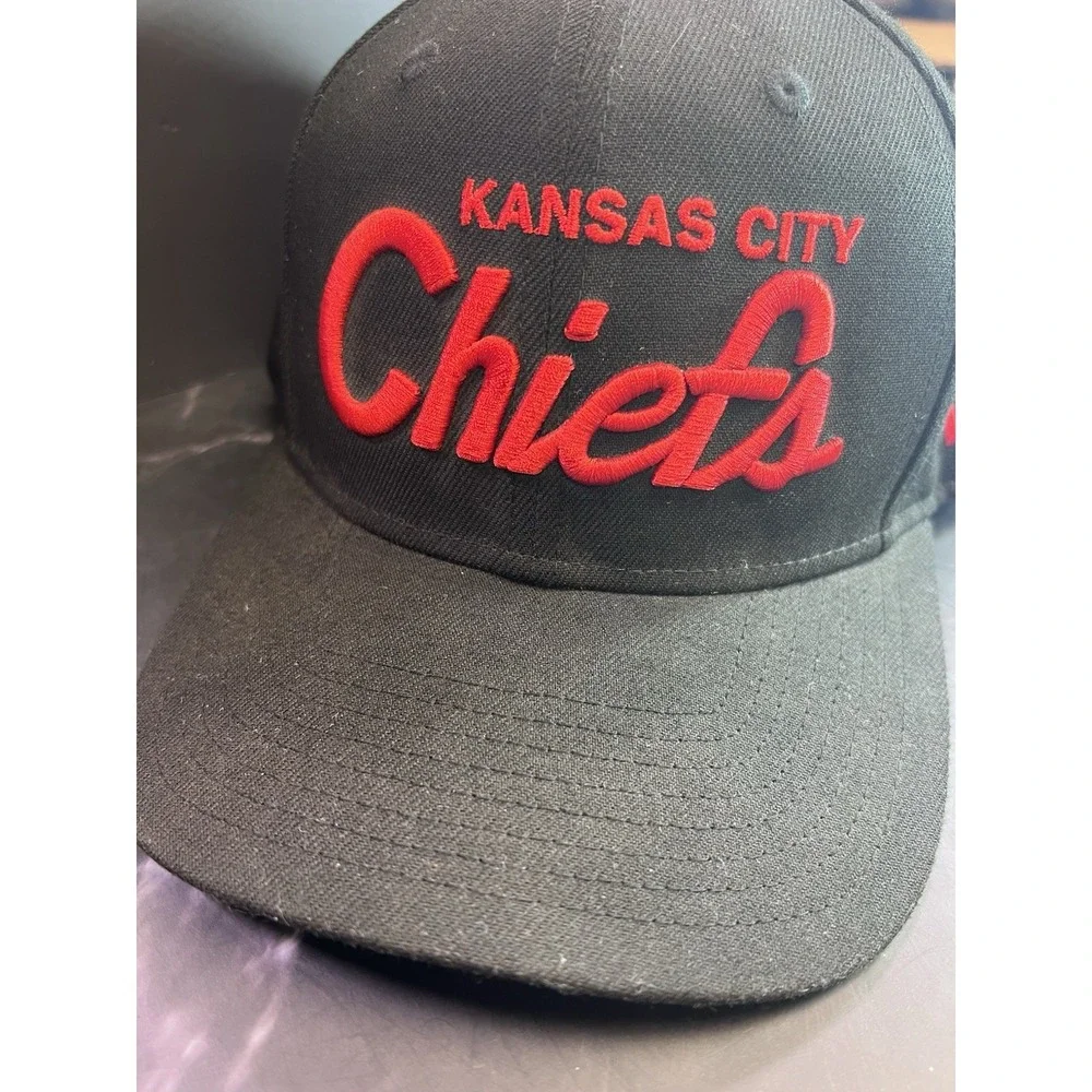 Kansas‎ City Chiefs 9Fifty New Snapback Hat Black Red Embroidery Nice